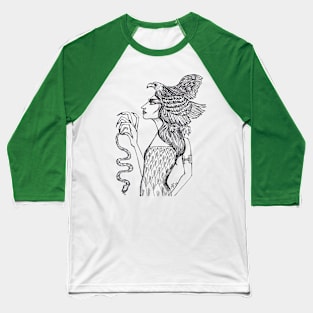 Eagle Woman Baseball T-Shirt